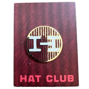 Hat Club Exclusive Round Striped Baseball Cap Hat Pin - New Sealed